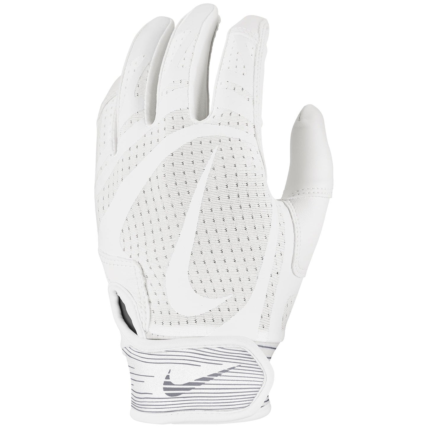 White golf glove with Nike logo on a white background
