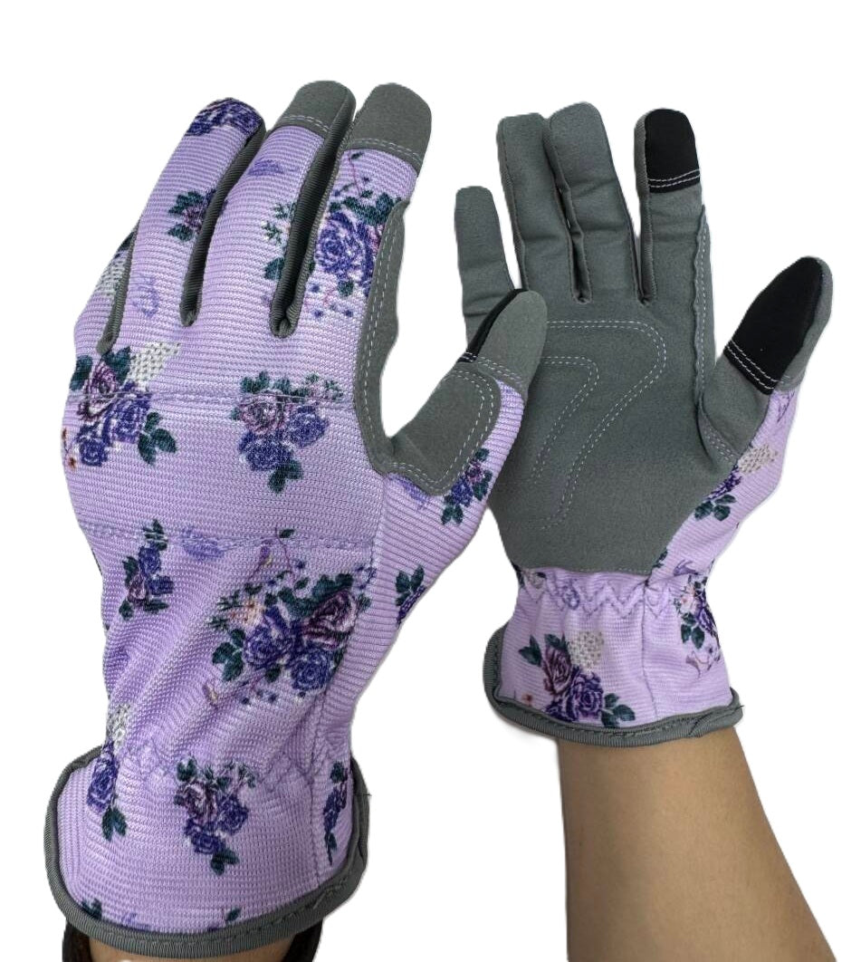 Touch Screen Gardening Gloves Lilac Dream