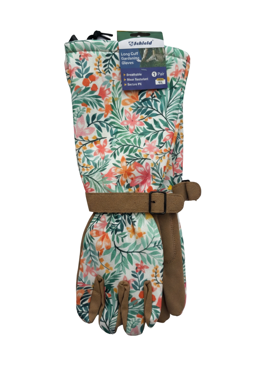 Long Cuff Gardening Gloves Tropical Haze