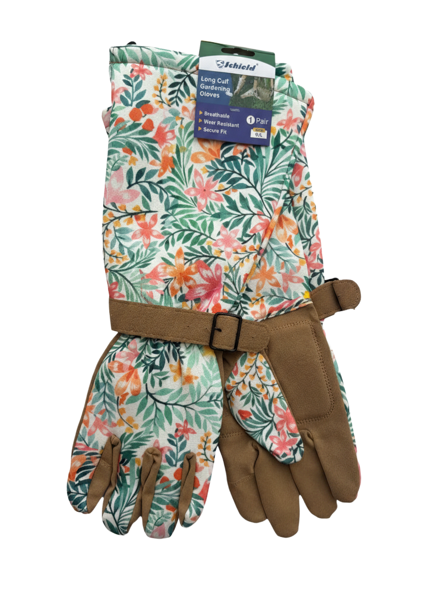 Long Cuff Gardening Gloves Tropical Haze