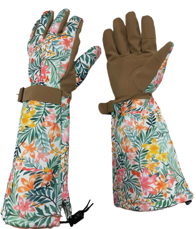 Long Cuff Gardening Gloves Tropical Haze