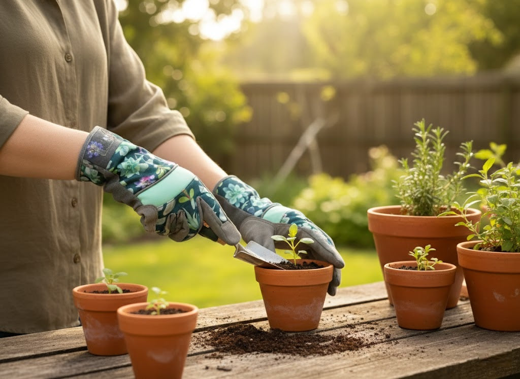 Premium Gardening Gloves Twilight Bloom
