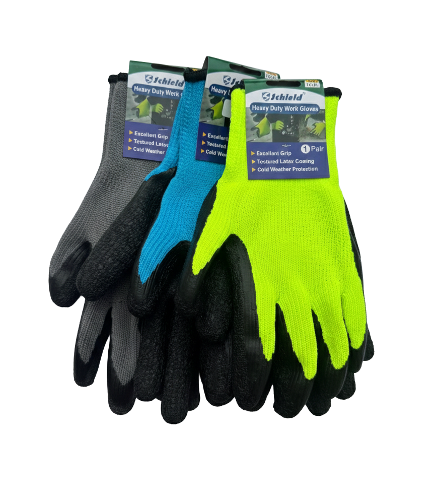 HeavyDuty Latex Work Gloves