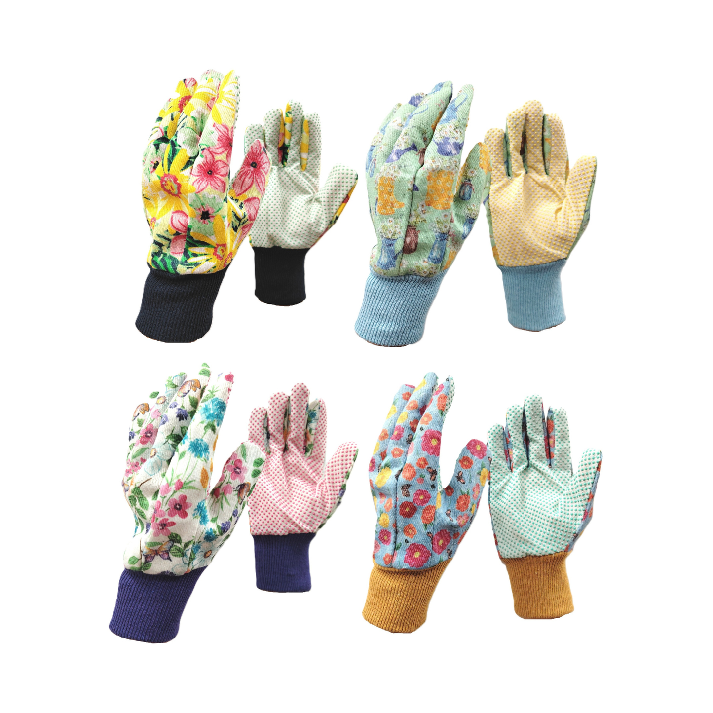 Schield® Premium Canvas Grip Gardening Gloves available in multiple designs.