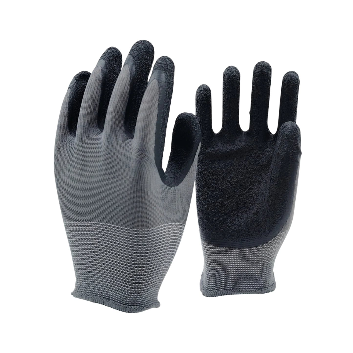 Schield® Latex-Coated Gardening Gloves large, in Grey.