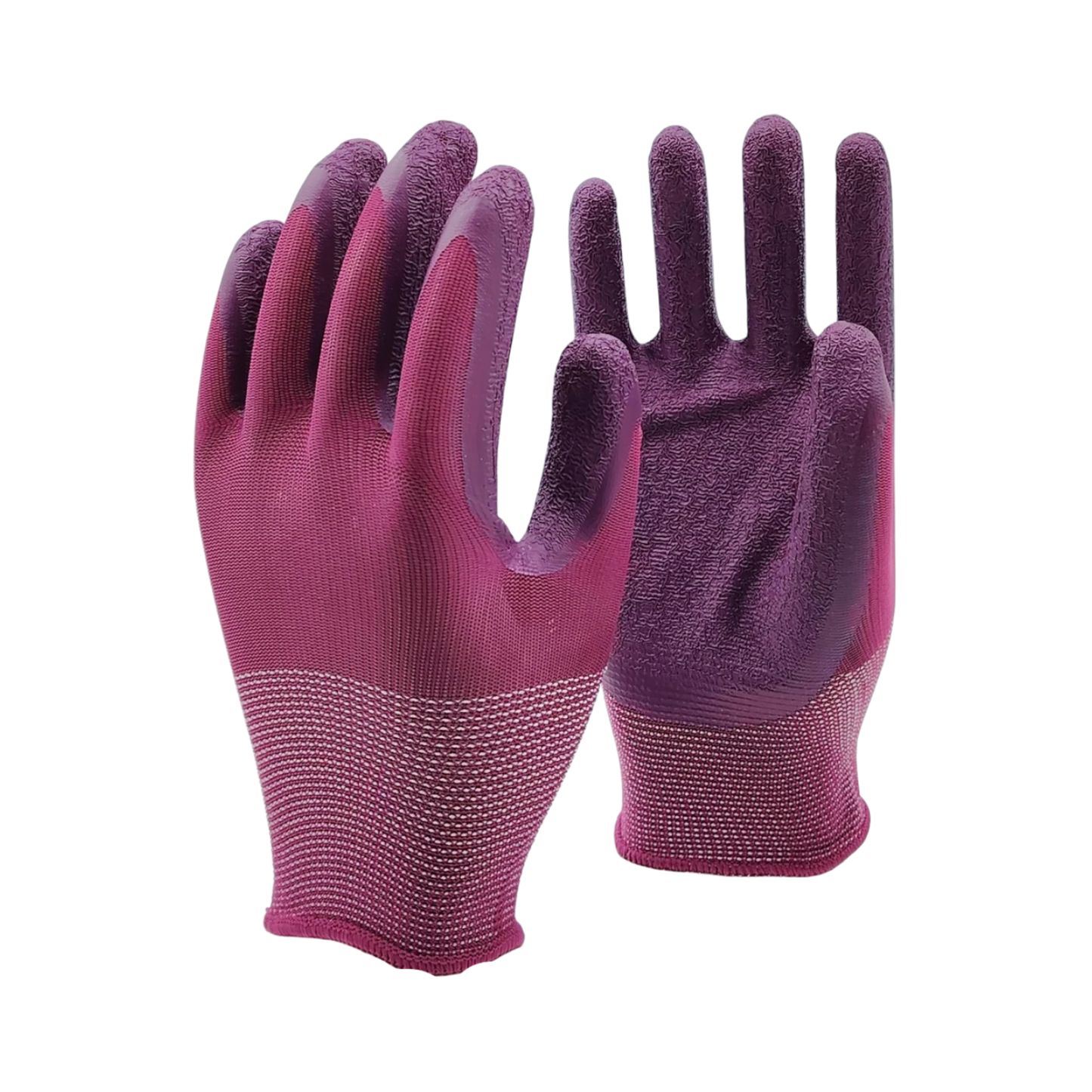 Schield® Latex-Coated Gardening Gloves large, in Red.