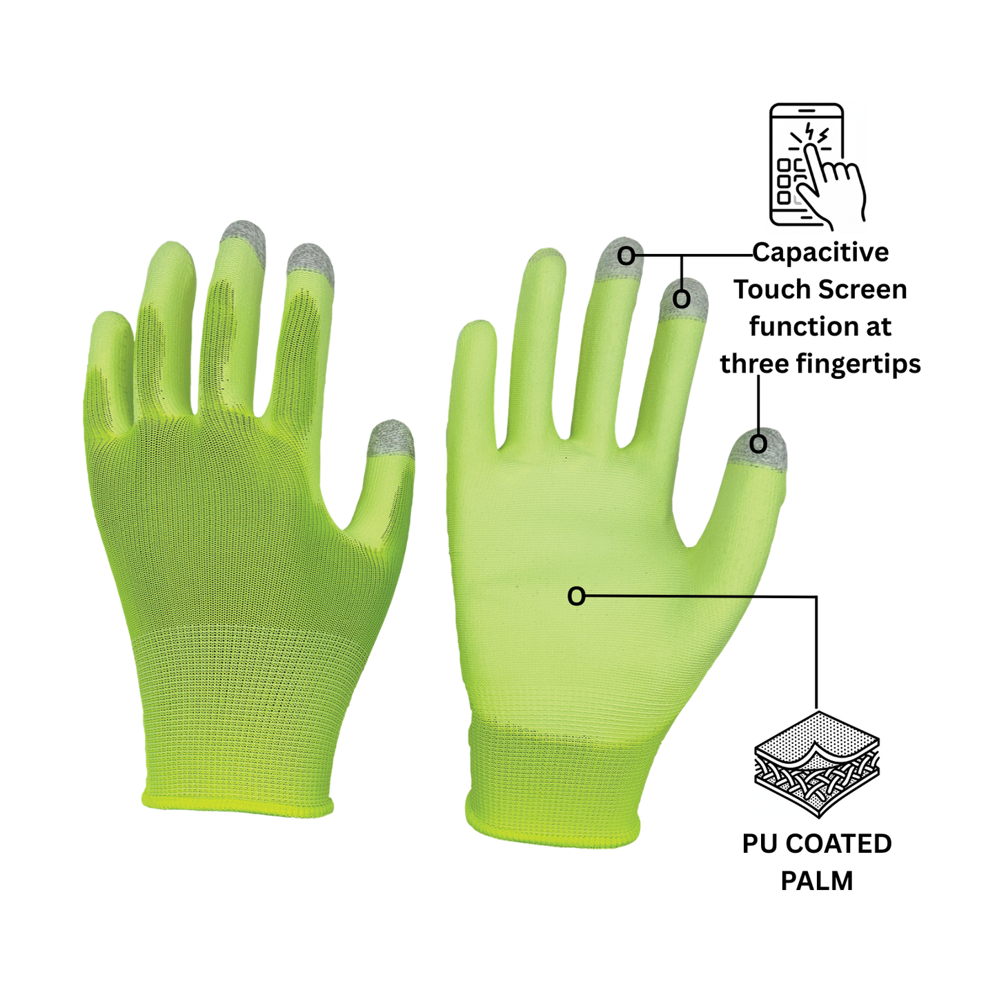 TouchScreen Work Gloves
